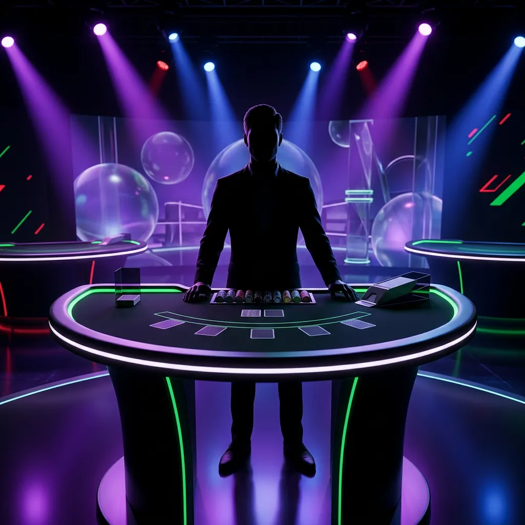 Table artwork for each live dealer card, matching the tables list order